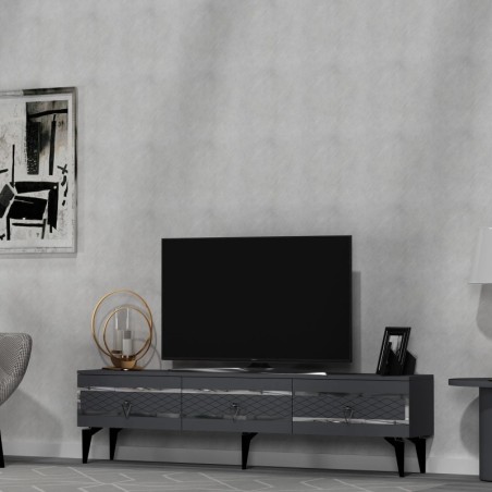 Mueble TV Ipek Antracita Plata