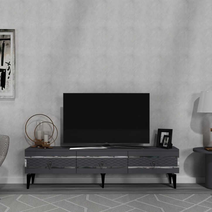 Mueble TV Ipek Antracita Plata