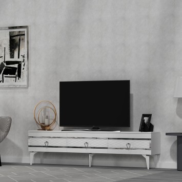 Mueble TV Ipek Blanco Plata - 475OLV2708