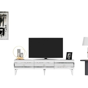 Mueble TV Ipek Blanco Plata - 475OLV2708