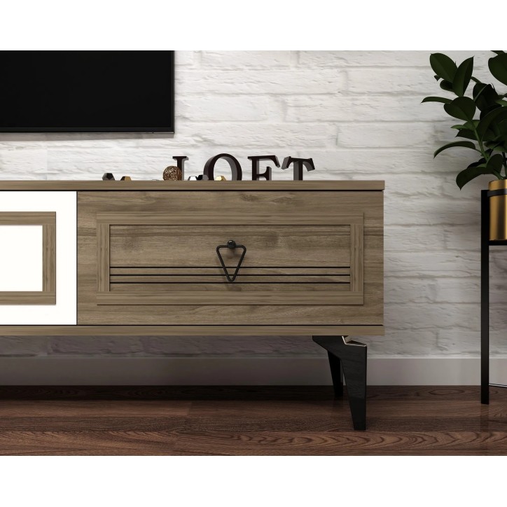 Mueble TV Asya Nogal Blanco