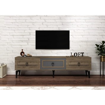 Mueble TV Asya Nogal Antracita - 475OLV2714