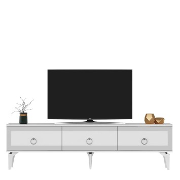 Mueble TV Ponny Blanco Plata - 475OLV2721