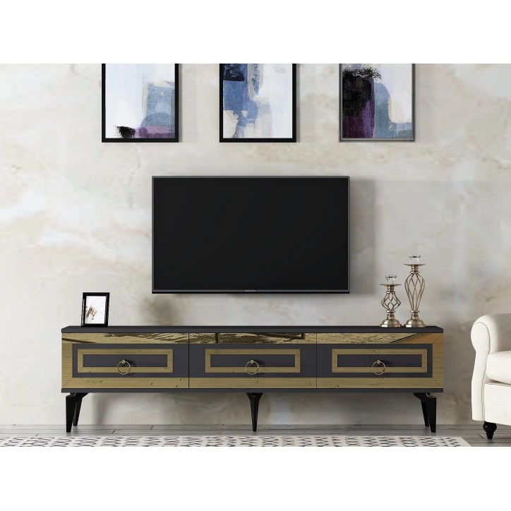 Mueble TV Karya Antracita Oro