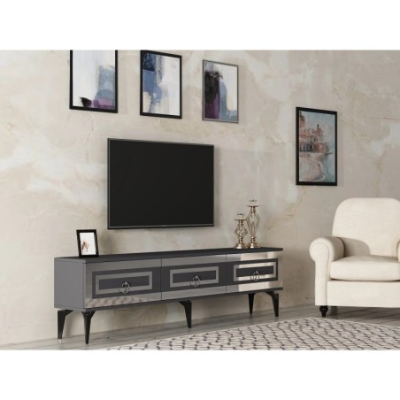 Mueble TV Karya Antracita Plata