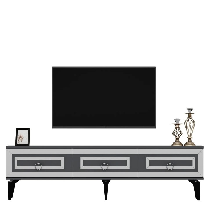 Mueble TV Karya Antracita Plata