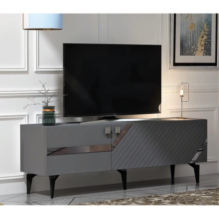 Mueble TV Iris Antracita Plata