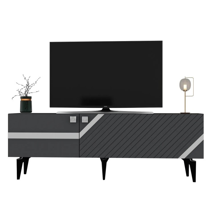 Mueble TV Iris Antracita Plata