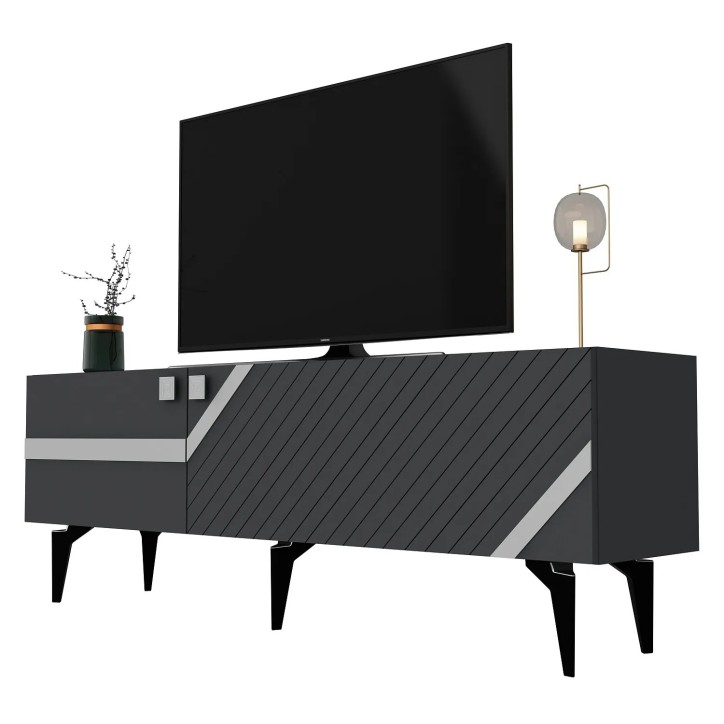 Mueble TV Iris Antracita Plata