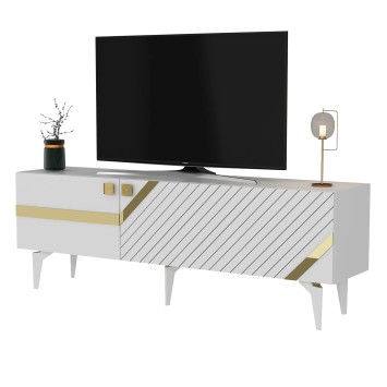 Mueble TV Iris Blanco Oro - 475OLV2728