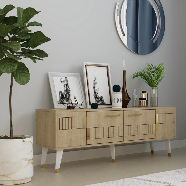 Conjunto de muebles de sala Moda Roble Zafiro Oro