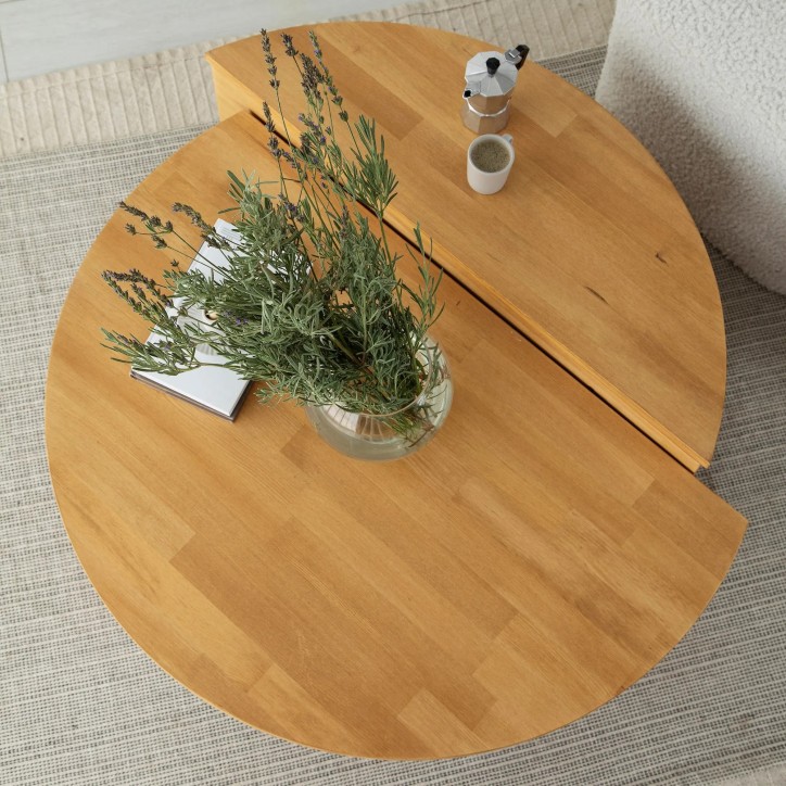 Juego de mesa de centro Podium Wood Roble