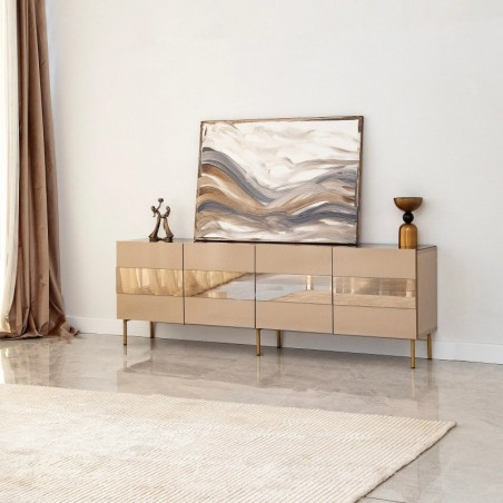 Mueble TV Leon Bronce Oro