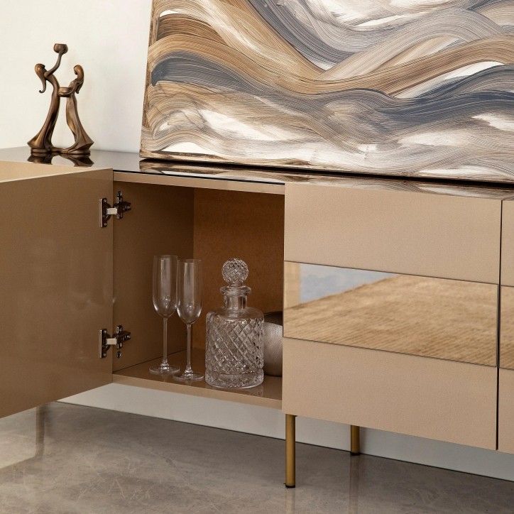 Mueble TV Leon Bronce Oro