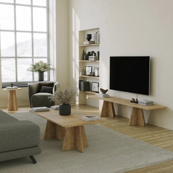 Mueble TV Mushroom Roble Zafiro