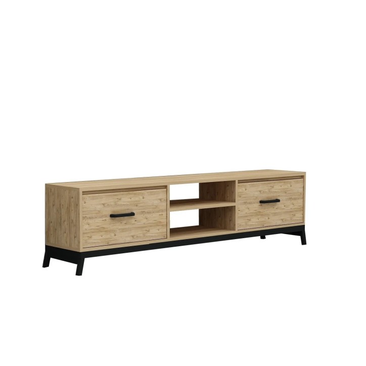 Mueble TV Retro Feza Pino Atlántico Negro