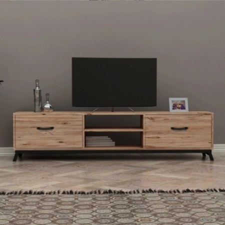 Mueble TV Retro Feza Pino Atlántico Negro