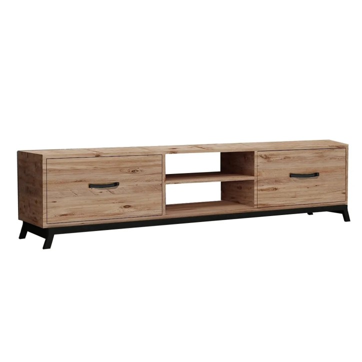 Mueble TV Retro Feza Pino Atlántico Negro