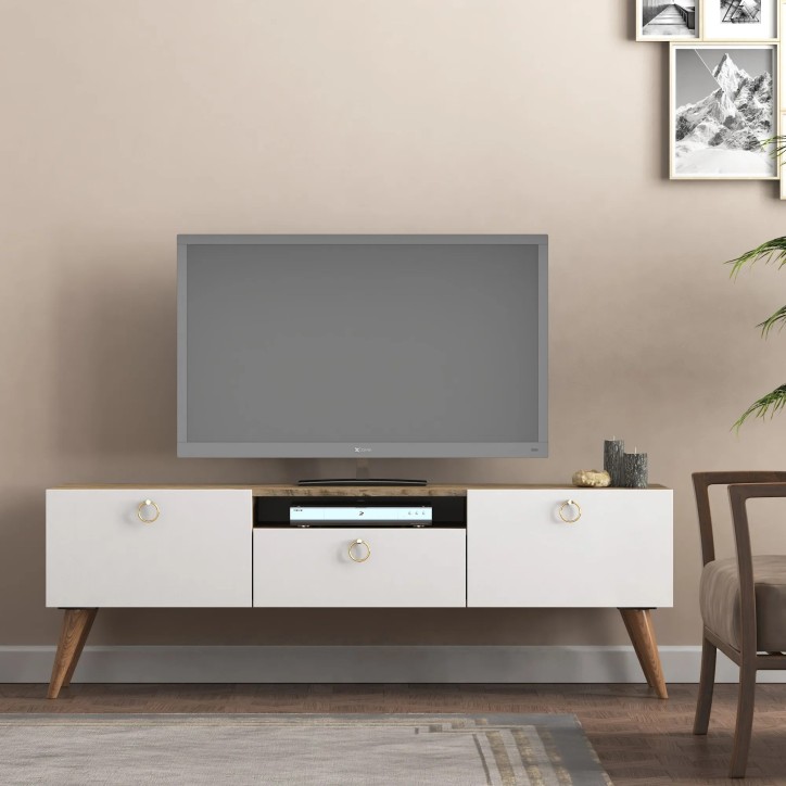 Mueble TV Ece Roble Blanco