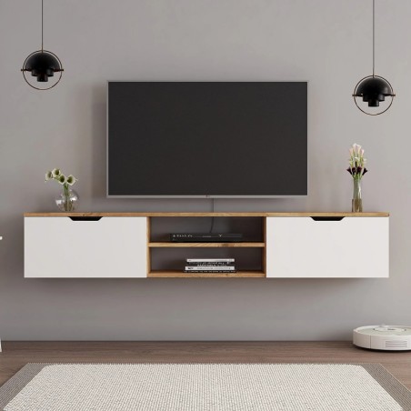 Mueble TV Denoya 2 Pino Atlántico Blanco