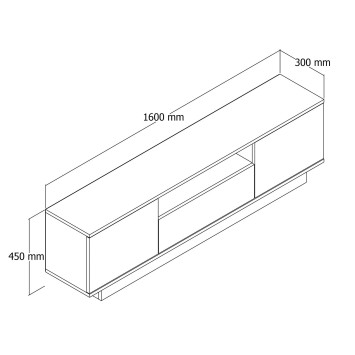 Mueble TV Yuki Blanco - 570VLT2466