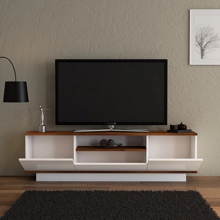 Mueble TV Akki Nogal barroco Blanco