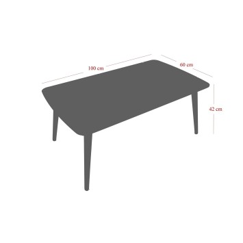 Mesa de centro Antiqua Gris Negro - 572KTE1102