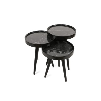 Mesa Nido (3 Piezas) Call Negro - 572KTE1105