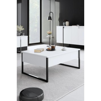 Conjunto de muebles de sala Luxe Blanco Negro - 618BLY1182