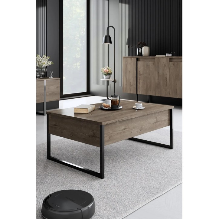 Conjunto de muebles de sala Luxe Nogal Negro