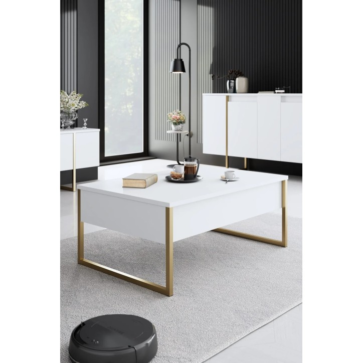 Conjunto de muebles de sala Luxe Blanco Oro