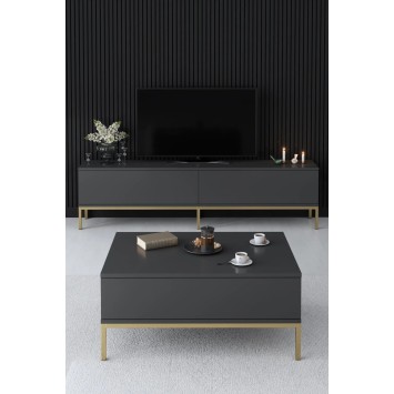 Mueble TV Lord Antracita Oro - 618BLY1187