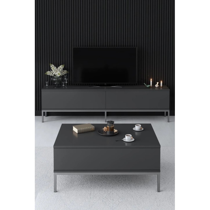 Mueble TV Lord Antracita Plata