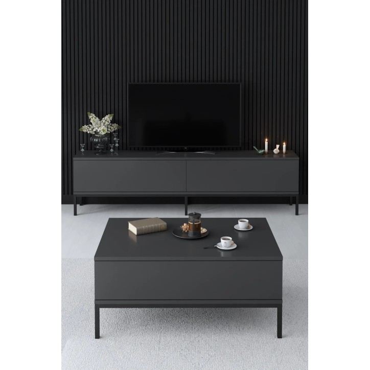 Mueble TV Lord Antracita Negro