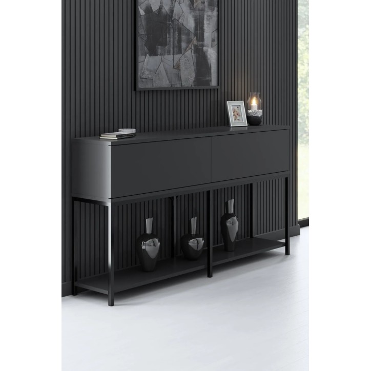 Conjunto de muebles de sala Lord Antracita Negro