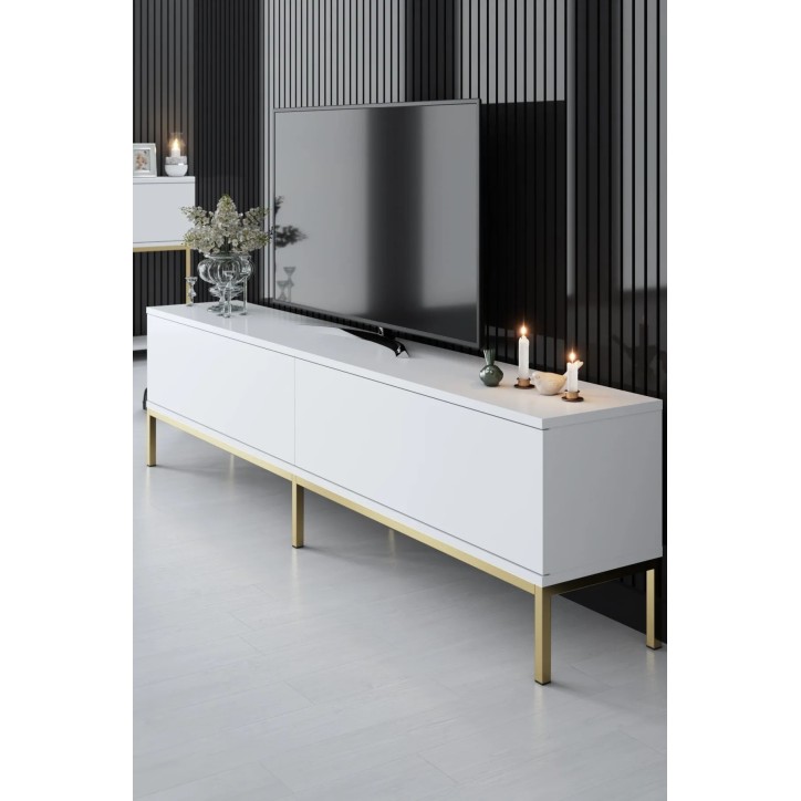 Mueble TV Lord Blanco Oro