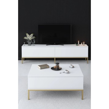 Mueble TV Lord Blanco Oro - 618BLY1199