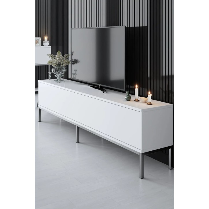 Mueble TV Lord Blanco Plata