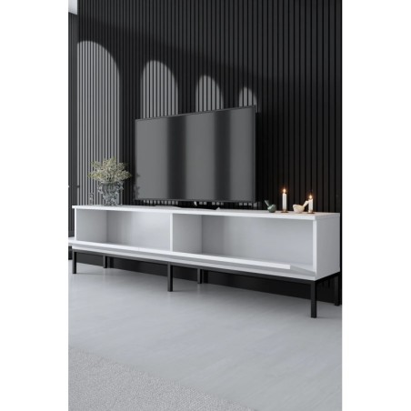 Mueble TV Lord Negro Blanco