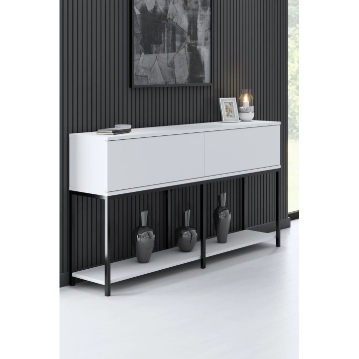 Conjunto de muebles de sala Lord Negro Blanco