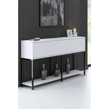 Conjunto de muebles de sala Lord Negro Blanco - 618BLY1211