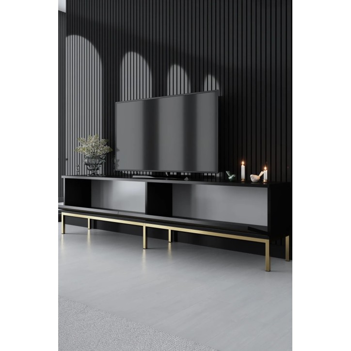 Mueble TV Lord Negro Oro