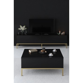 Mueble TV Lord Negro Oro - 618BLY1212