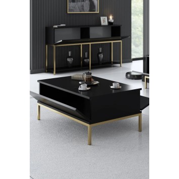 Mesa de centro Lord Negro Oro - 618BLY1214