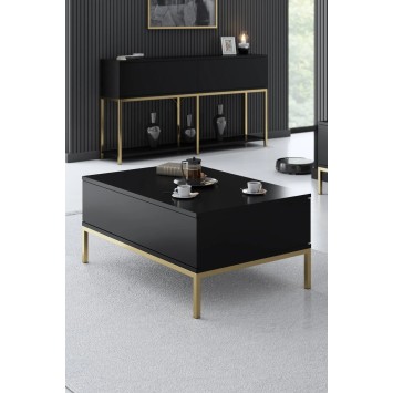 Mesa de centro Lord Negro Oro - 618BLY1214