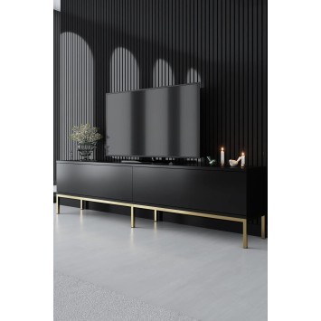 Conjunto de muebles de sala Lord Negro Oro - 618BLY1215