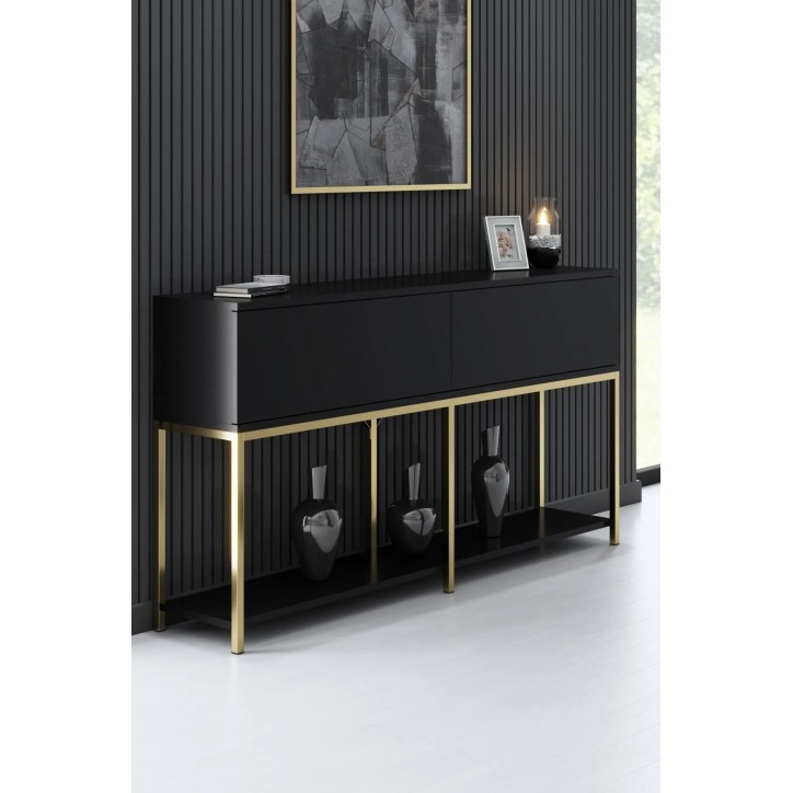 Conjunto de muebles de sala Lord Negro Oro