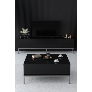 Mueble TV Lord Negro Plata - 618BLY1216