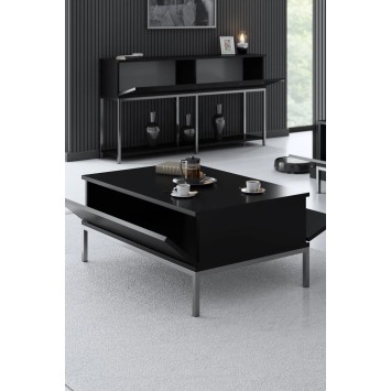 Mesa de centro Lord Negro Plata - 618BLY1218