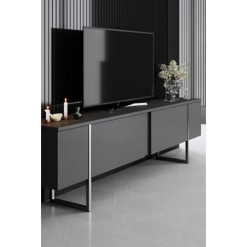 Mueble TV Luxe Antracita Plata - 618BLY1250